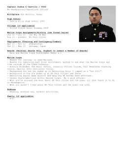 Captain Joshua G Castillo / 0302 RS Headquarters/Operations
