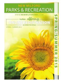 now offering - New Milford Parks and Recreation