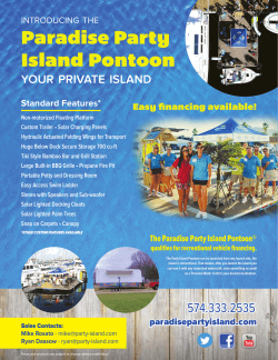 Paradise Party Island Pontoon