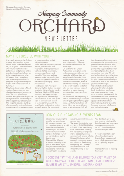 NEWSLETTER - Newquay Orchard