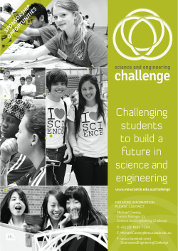 Challenging students to build a future in science