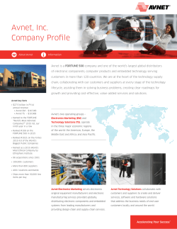 Avnet Corporate Fact Sheet
