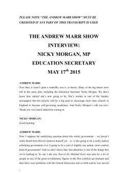 the andrew marr show interview: nicky morgan, mp