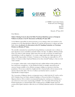 Diclofenac letter to EU Env Ministers 10 June