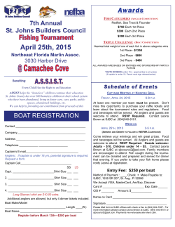 Boat registration form - St. Johns Builders Council