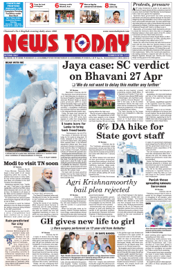 Jaya case: SC verdict on Bhavani 27 Apr