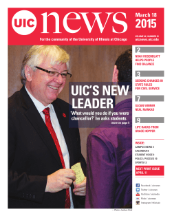 uic`s new leader - UIC News Center - University of Illinois at Chicago