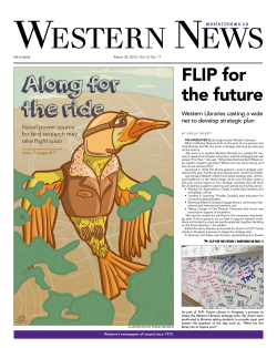 March 26, 2015 - Western News - University of Western Ontario