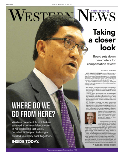 April 23, 2015 - Western News - University of Western Ontario