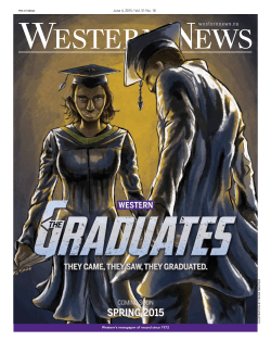 June 4, 2015 - Western News - University of Western Ontario