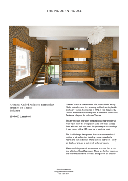 Architect: Oxford Architects Partnership Streatley-on