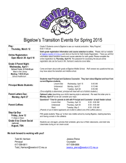 2015 Transition Schedule