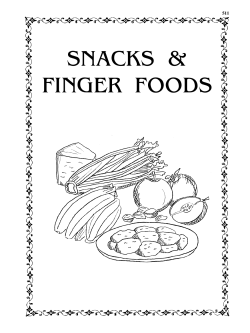 SNACKS & FINGER FOODS - NewTrends Publishing, Inc.