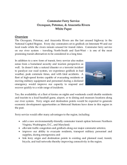 Commuter Ferry Service Occoquan, Potomac