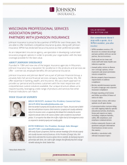 (wpsa) partners with johnson insurance