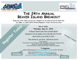 2015 Attendee Notice Beaver Island Breakout