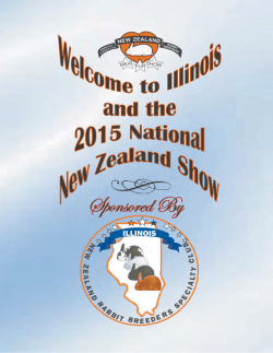 2015 national new zealand show rules