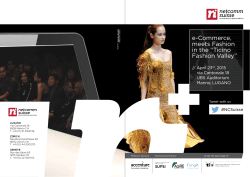 e-Commerce, meets Fashion in the âTicino Fashion Valleyâ