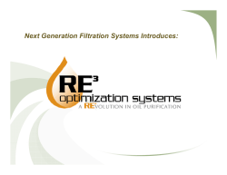 Next Generation Filtration Systems Introduces: