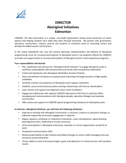 DIRECTOR Aboriginal Initiatives Edmonton