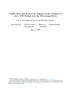 Traffic Flow and Road User Impacts of the Collapse of the I