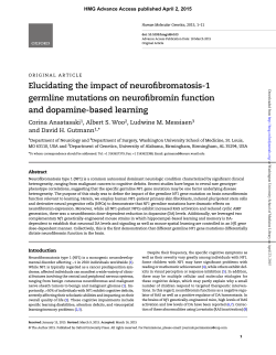Elucidating the impact of neurofibromatosis