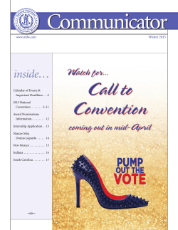 Call to Convention - National Federation of Democratic Women