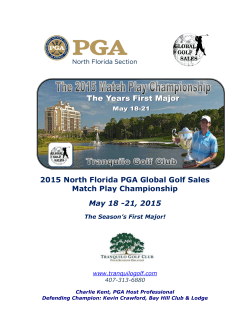 2015 North Florida PGA Global Golf Sales Match Play