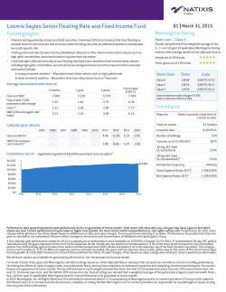 Loomis Sayles Senior Floating Rate and Fixed Income Fund