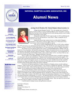 March 2015 NHAA, Inc. Newsletters
