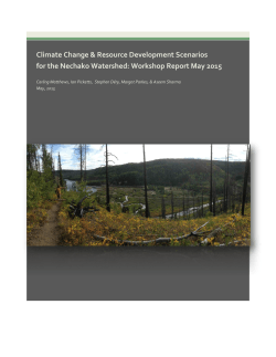 Climate Change & Resource Development Scenarios for the