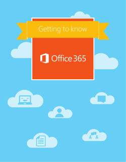 Getting to Know Office 365