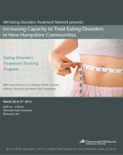 Increasing Capacity to Treat Eating Disorders in New Hampshire
