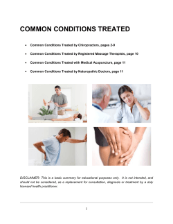 COMMON CONDITIONS TREATED