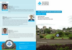 Admission Brochure - National Insurance Academy