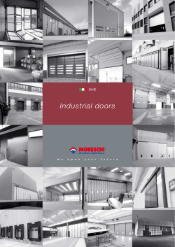 Industrial doors - Nicos Group Inc. Door solutions