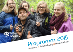Programm 2015 - Naturfreundejugend Niedersachsen
