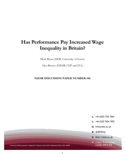 size of union wage premium - National Institute of Economic and