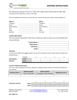 NVG Shipping Form