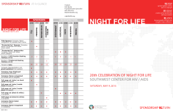 20th CELEBRATION OF NIGHT FOR LIFE