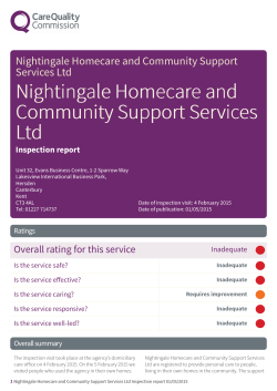 Canterbury report - Nightingale Care Services