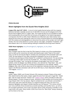 Week highlights from the Suzuki Nine Knights 2015