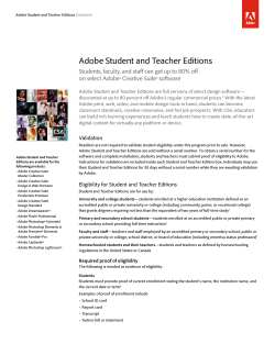 Adobe Student and Teacher Editions