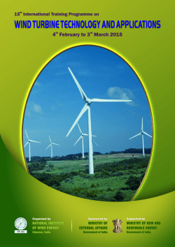 WIND TURBINE TECHNOLOGY AND APPLICATIONS