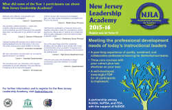 New Jersey Leadership Academy - New Jersey Association of
