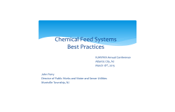 Chemical Feed Systems Best Practices