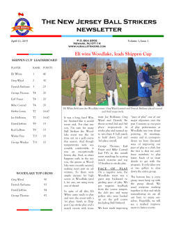 The New Jersey Ball Strikers newsletter