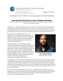 Team Up with Tim Howard on June 4 at Rutgers University