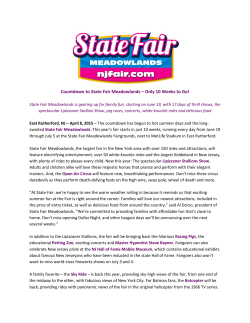 SFM is Back 2015 - State Fair Meadowlands