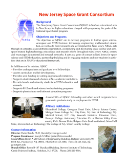 brochure - New Jersey Space Grant Consortium